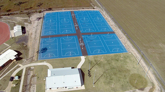 Netball court sports complex